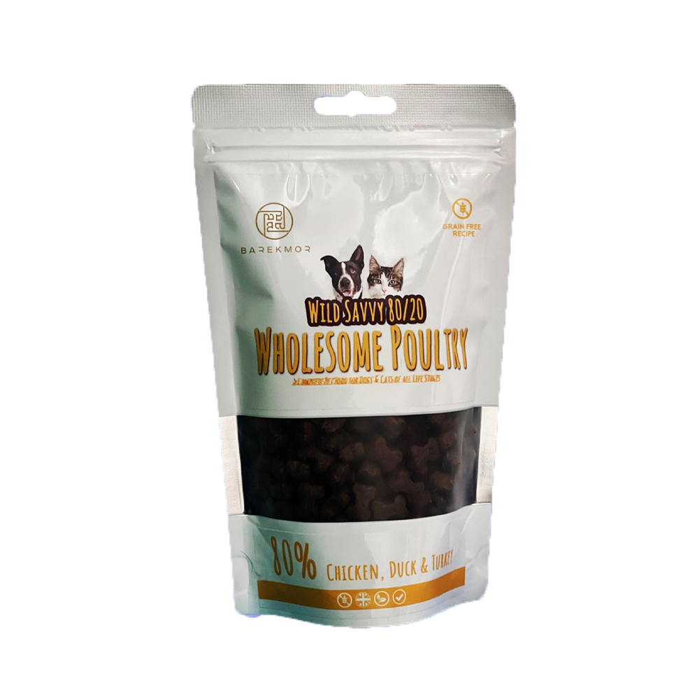 Premium Wild Savvy 80/20 Dog Food Wholesome Poultry Treat