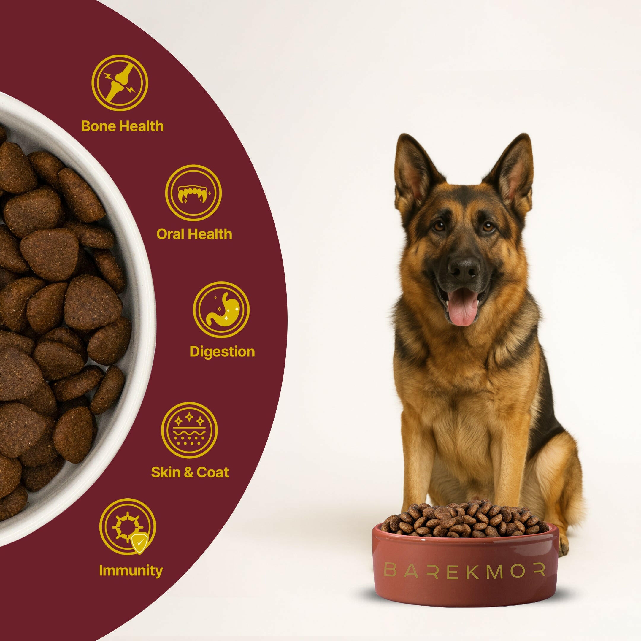 Barekmor® Duck Recipe: Hypoallergenic & Radiant Coat Adult Dog Food