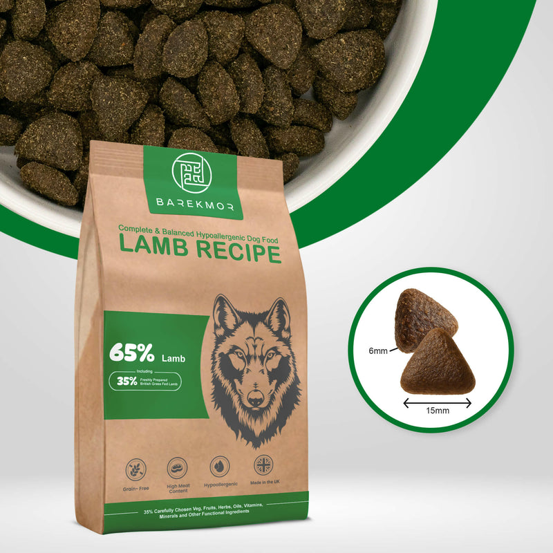 Barekmor® Hypoallergenic British Lamb: Joint & Digestion Adult Dog