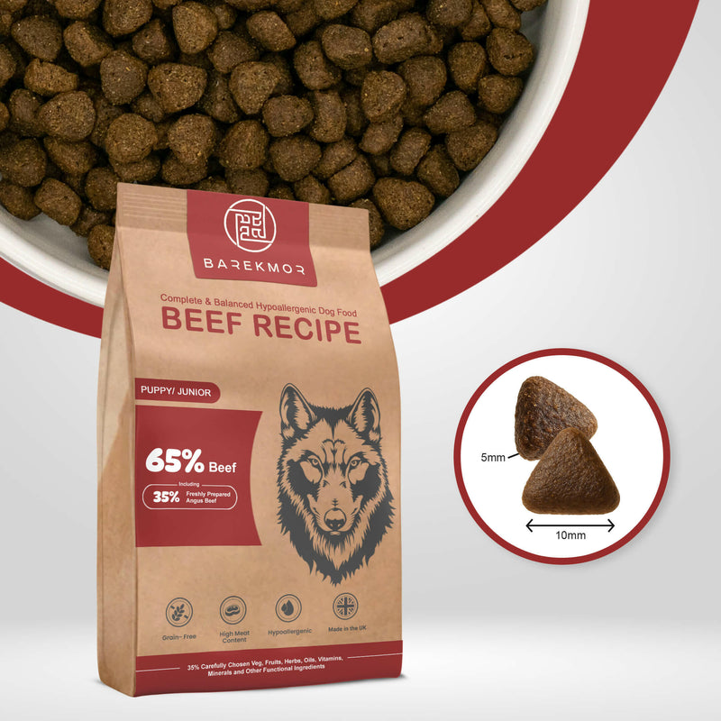 Barekmor® Puppy Beef: Brain, Bones & Happy Tummy
