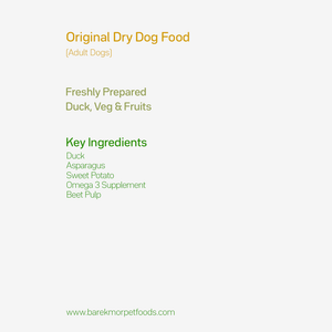 Original Dry Food for Adult Dogs Duck Recipe
