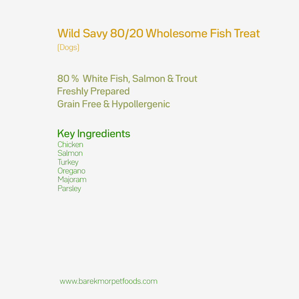 Premium Wild Savvy 80/20 Wholesome Fish Treat